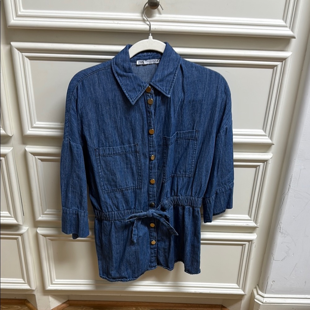 Zara Classic Blue Denim Shirt